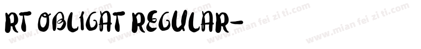 RT Obligat Regular字体转换